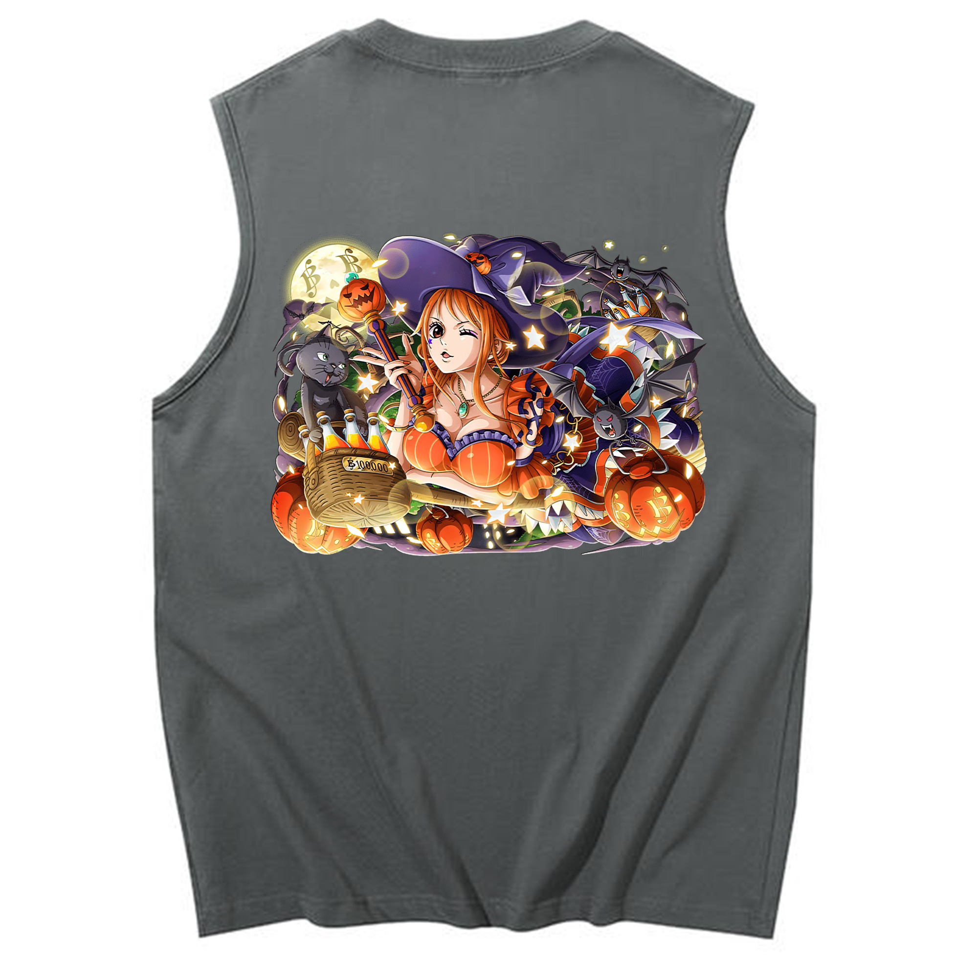 ワンピース ナミ ONE PIECE Nami コットン100％タンクトップ（背面プリント）